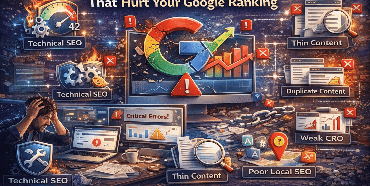 Common SEO Mistakes Hurting Google Rankings in 2026