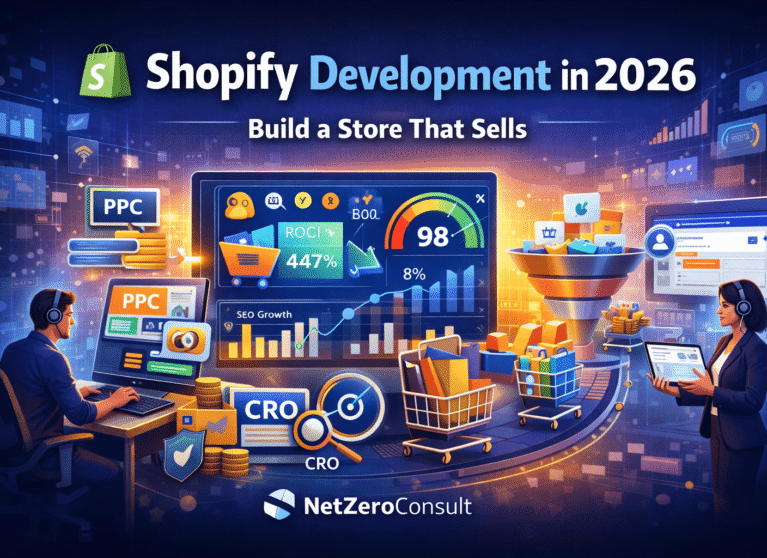 Shopify Development for Growth in 2026 | NetZeroConsult